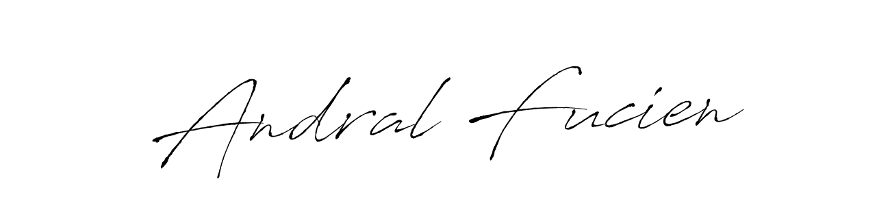 Antro_Vectra is a professional signature style that is perfect for those who want to add a touch of class to their signature. It is also a great choice for those who want to make their signature more unique. Get Andral Fucien name to fancy signature for free. Andral Fucien signature style 6 images and pictures png