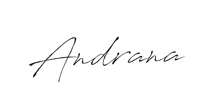 Andrana stylish signature style. Best Handwritten Sign (Antro_Vectra) for my name. Handwritten Signature Collection Ideas for my name Andrana. Andrana signature style 6 images and pictures png