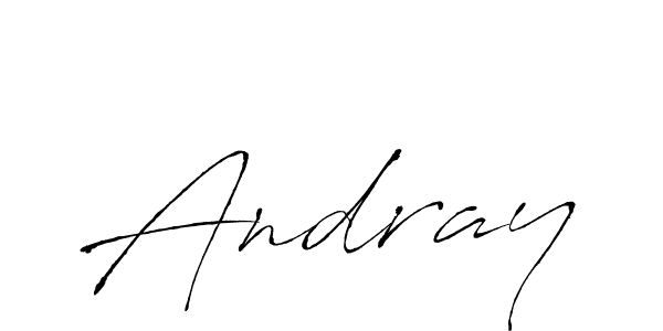 How to make Andray signature? Antro_Vectra is a professional autograph style. Create handwritten signature for Andray name. Andray signature style 6 images and pictures png