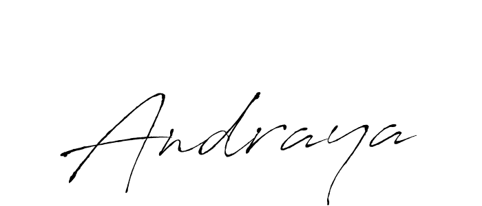 Design your own signature with our free online signature maker. With this signature software, you can create a handwritten (Antro_Vectra) signature for name Andraya. Andraya signature style 6 images and pictures png