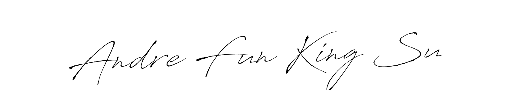 Also You can easily find your signature by using the search form. We will create Andre Fun King Su name handwritten signature images for you free of cost using Antro_Vectra sign style. Andre Fun King Su signature style 6 images and pictures png