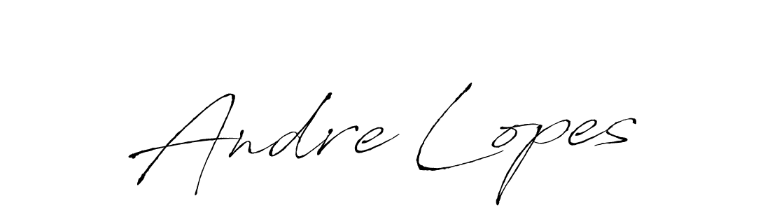 Make a beautiful signature design for name Andre Lopes. With this signature (Antro_Vectra) style, you can create a handwritten signature for free. Andre Lopes signature style 6 images and pictures png
