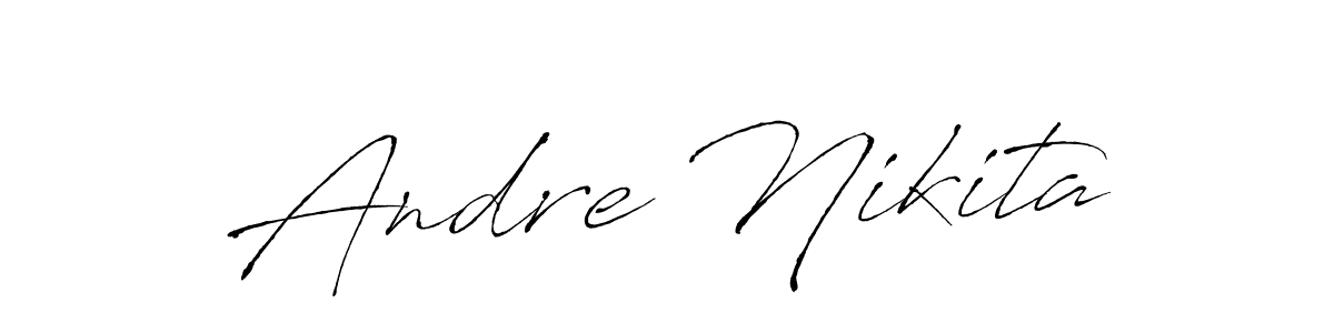 Andre Nikita stylish signature style. Best Handwritten Sign (Antro_Vectra) for my name. Handwritten Signature Collection Ideas for my name Andre Nikita. Andre Nikita signature style 6 images and pictures png