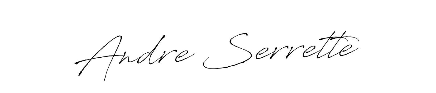 Design your own signature with our free online signature maker. With this signature software, you can create a handwritten (Antro_Vectra) signature for name Andre Serrette. Andre Serrette signature style 6 images and pictures png