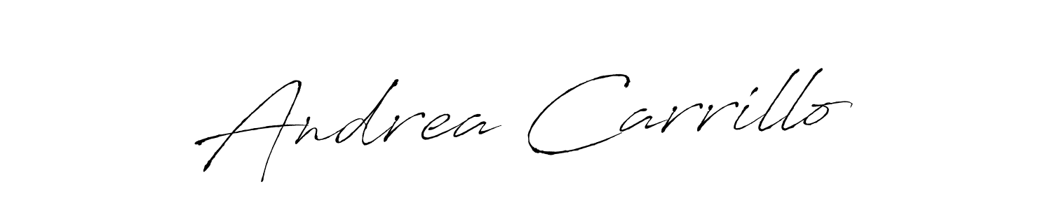 It looks lik you need a new signature style for name Andrea Carrillo. Design unique handwritten (Antro_Vectra) signature with our free signature maker in just a few clicks. Andrea Carrillo signature style 6 images and pictures png