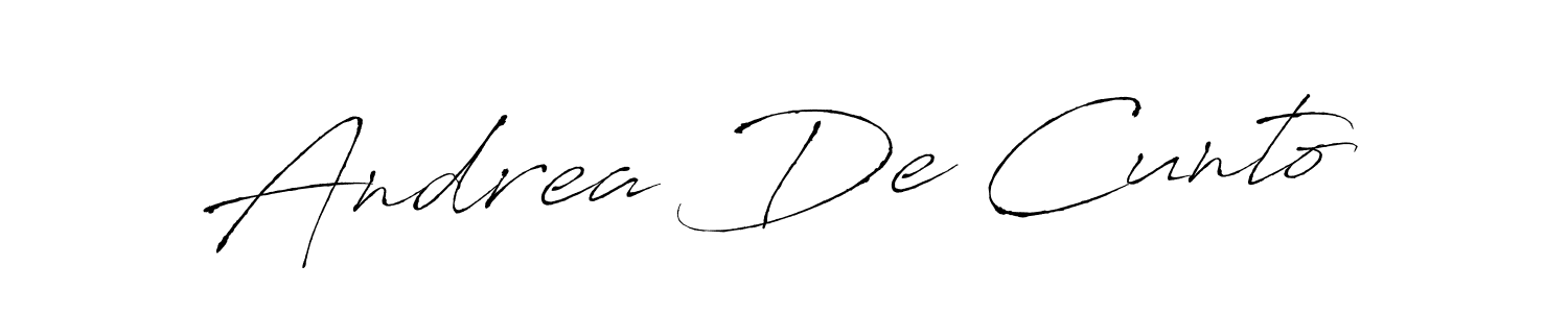 Also we have Andrea De Cunto name is the best signature style. Create professional handwritten signature collection using Antro_Vectra autograph style. Andrea De Cunto signature style 6 images and pictures png