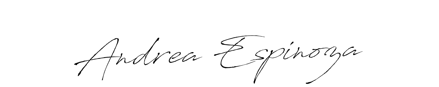 Antro_Vectra is a professional signature style that is perfect for those who want to add a touch of class to their signature. It is also a great choice for those who want to make their signature more unique. Get Andrea Espinoza name to fancy signature for free. Andrea Espinoza signature style 6 images and pictures png