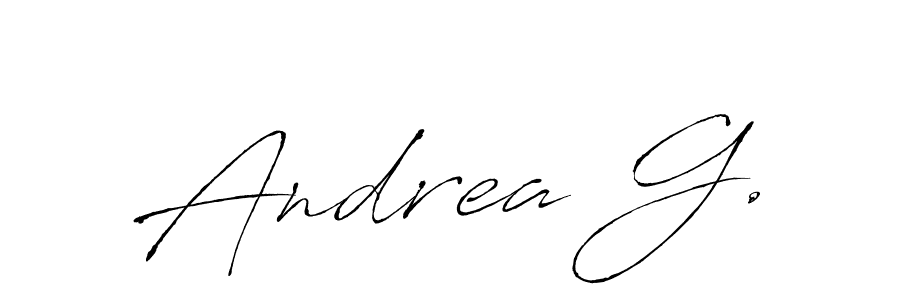 Also You can easily find your signature by using the search form. We will create Andrea G. name handwritten signature images for you free of cost using Antro_Vectra sign style. Andrea G. signature style 6 images and pictures png