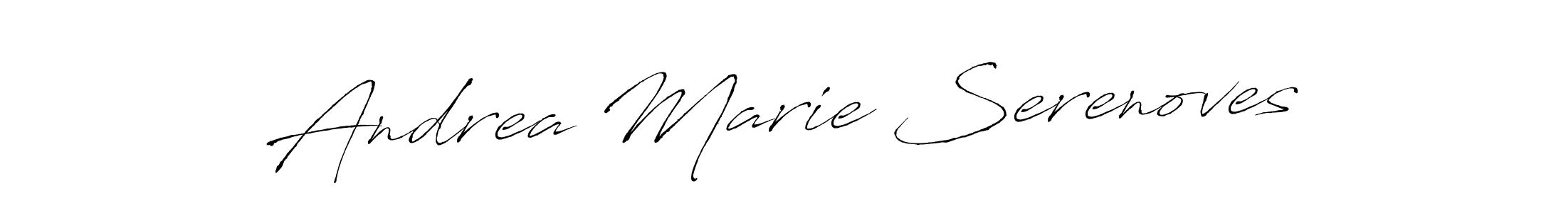 Also we have Andrea Marie Serenoves name is the best signature style. Create professional handwritten signature collection using Antro_Vectra autograph style. Andrea Marie Serenoves signature style 6 images and pictures png