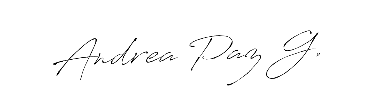 Also You can easily find your signature by using the search form. We will create Andrea Paz G. name handwritten signature images for you free of cost using Antro_Vectra sign style. Andrea Paz G. signature style 6 images and pictures png