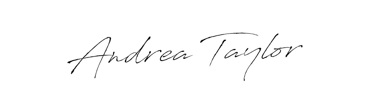 Create a beautiful signature design for name Andrea Taylor. With this signature (Antro_Vectra) fonts, you can make a handwritten signature for free. Andrea Taylor signature style 6 images and pictures png