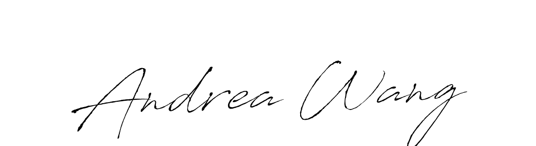 The best way (Antro_Vectra) to make a short signature is to pick only two or three words in your name. The name Andrea Wang include a total of six letters. For converting this name. Andrea Wang signature style 6 images and pictures png