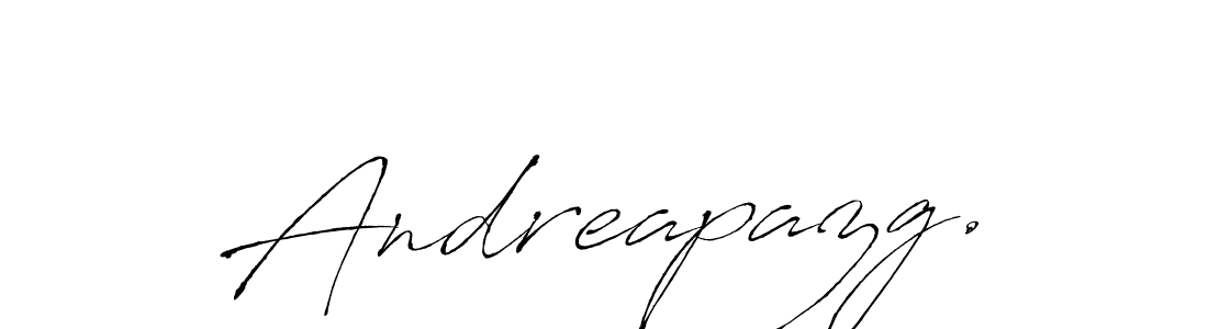 Make a beautiful signature design for name Andreapazg.. With this signature (Antro_Vectra) style, you can create a handwritten signature for free. Andreapazg. signature style 6 images and pictures png