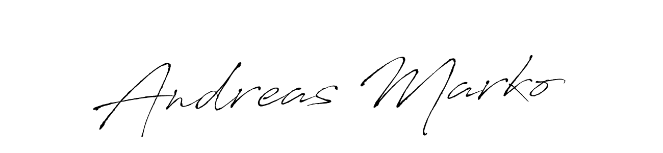 Create a beautiful signature design for name Andreas Marko. With this signature (Antro_Vectra) fonts, you can make a handwritten signature for free. Andreas Marko signature style 6 images and pictures png