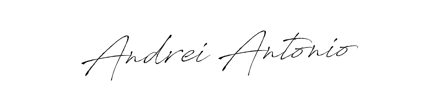 Design your own signature with our free online signature maker. With this signature software, you can create a handwritten (Antro_Vectra) signature for name Andrei Antonio. Andrei Antonio signature style 6 images and pictures png