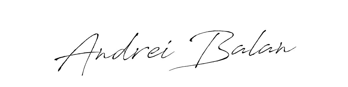 Antro_Vectra is a professional signature style that is perfect for those who want to add a touch of class to their signature. It is also a great choice for those who want to make their signature more unique. Get Andrei Balan name to fancy signature for free. Andrei Balan signature style 6 images and pictures png