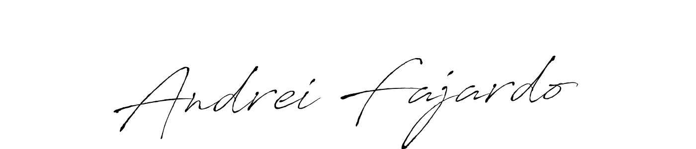 Create a beautiful signature design for name Andrei Fajardo. With this signature (Antro_Vectra) fonts, you can make a handwritten signature for free. Andrei Fajardo signature style 6 images and pictures png