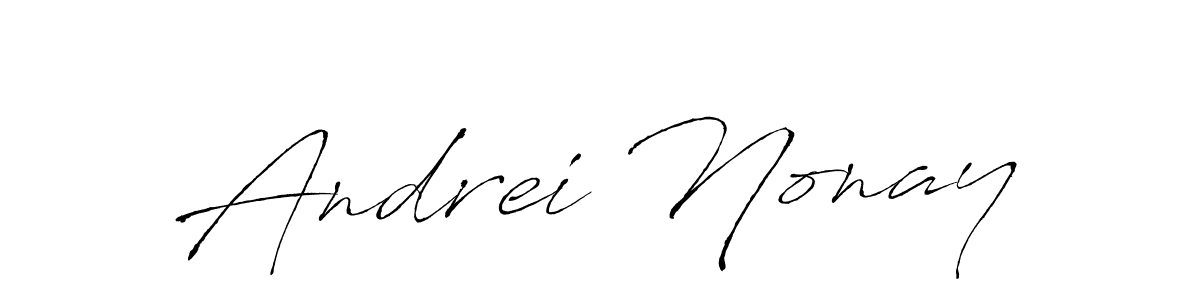 This is the best signature style for the Andrei Nonay name. Also you like these signature font (Antro_Vectra). Mix name signature. Andrei Nonay signature style 6 images and pictures png