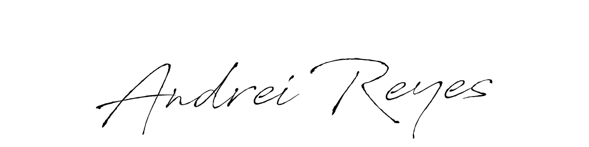 Design your own signature with our free online signature maker. With this signature software, you can create a handwritten (Antro_Vectra) signature for name Andrei Reyes. Andrei Reyes signature style 6 images and pictures png