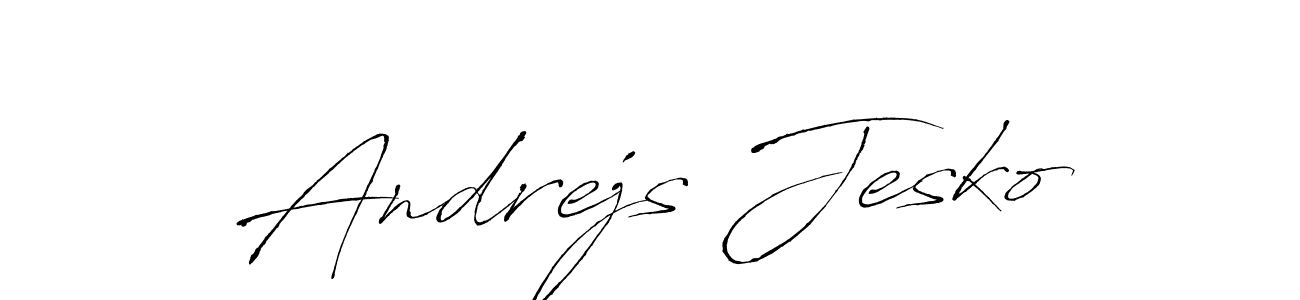 Create a beautiful signature design for name Andrejs Jesko. With this signature (Antro_Vectra) fonts, you can make a handwritten signature for free. Andrejs Jesko signature style 6 images and pictures png