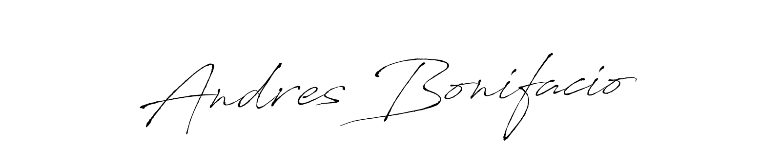 Make a beautiful signature design for name Andres Bonifacio. With this signature (Antro_Vectra) style, you can create a handwritten signature for free. Andres Bonifacio signature style 6 images and pictures png