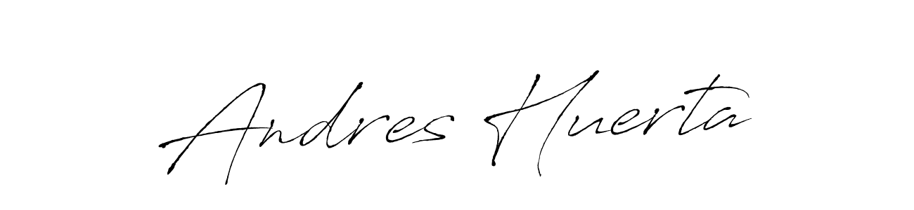 Use a signature maker to create a handwritten signature online. With this signature software, you can design (Antro_Vectra) your own signature for name Andres Huerta. Andres Huerta signature style 6 images and pictures png