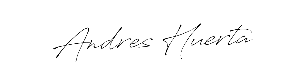 Design your own signature with our free online signature maker. With this signature software, you can create a handwritten (Antro_Vectra) signature for name Andres Huerta. Andres Huerta signature style 6 images and pictures png