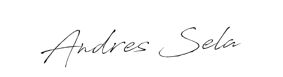 Andres Sela stylish signature style. Best Handwritten Sign (Antro_Vectra) for my name. Handwritten Signature Collection Ideas for my name Andres Sela. Andres Sela signature style 6 images and pictures png