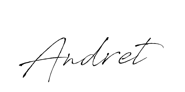 Antro_Vectra is a professional signature style that is perfect for those who want to add a touch of class to their signature. It is also a great choice for those who want to make their signature more unique. Get Andret name to fancy signature for free. Andret signature style 6 images and pictures png