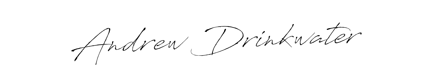 Make a beautiful signature design for name Andrew Drinkwater. With this signature (Antro_Vectra) style, you can create a handwritten signature for free. Andrew Drinkwater signature style 6 images and pictures png