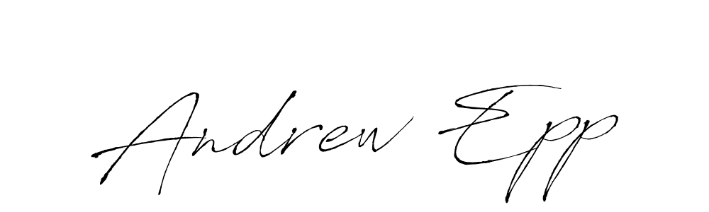 Use a signature maker to create a handwritten signature online. With this signature software, you can design (Antro_Vectra) your own signature for name Andrew Epp. Andrew Epp signature style 6 images and pictures png