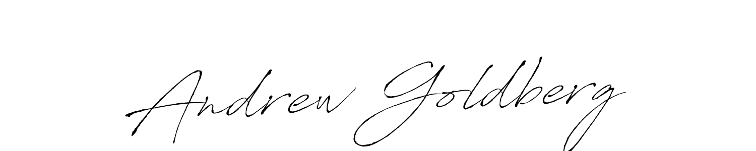 How to make Andrew Goldberg name signature. Use Antro_Vectra style for creating short signs online. This is the latest handwritten sign. Andrew Goldberg signature style 6 images and pictures png