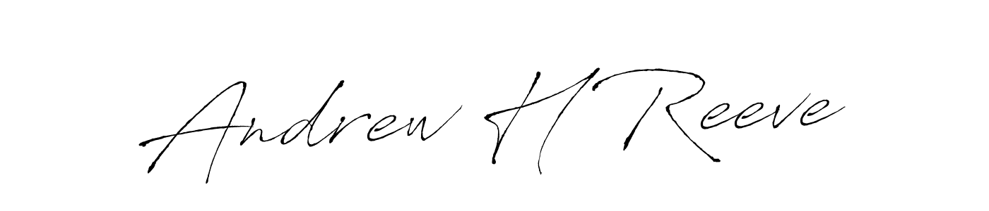 Design your own signature with our free online signature maker. With this signature software, you can create a handwritten (Antro_Vectra) signature for name Andrew H Reeve. Andrew H Reeve signature style 6 images and pictures png