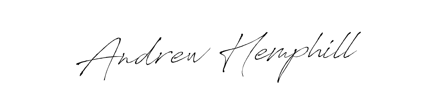 You should practise on your own different ways (Antro_Vectra) to write your name (Andrew Hemphill) in signature. don't let someone else do it for you. Andrew Hemphill signature style 6 images and pictures png