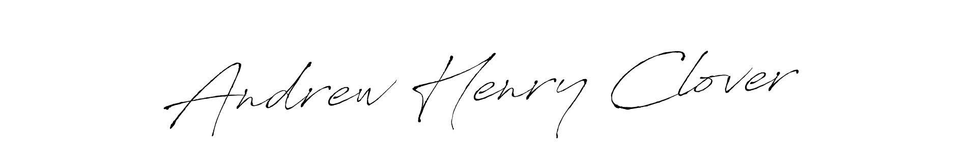 Make a beautiful signature design for name Andrew Henry Clover. With this signature (Antro_Vectra) style, you can create a handwritten signature for free. Andrew Henry Clover signature style 6 images and pictures png