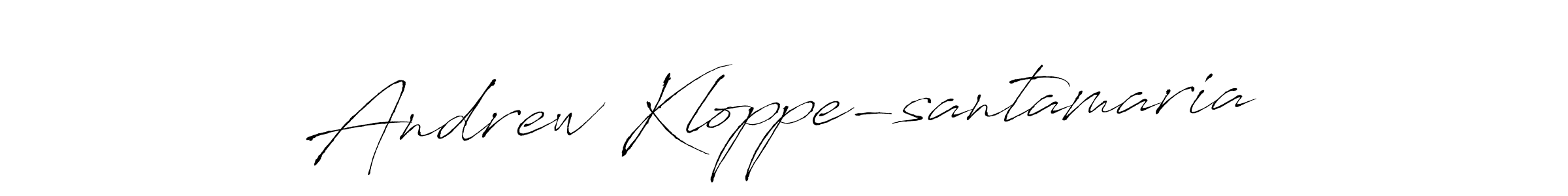 Design your own signature with our free online signature maker. With this signature software, you can create a handwritten (Antro_Vectra) signature for name Andrew Kloppe-santamaria. Andrew Kloppe-santamaria signature style 6 images and pictures png