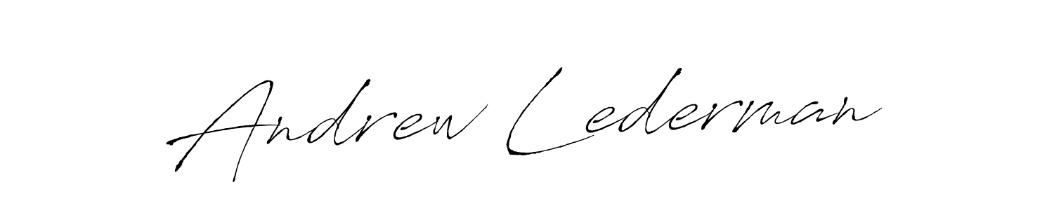 Design your own signature with our free online signature maker. With this signature software, you can create a handwritten (Antro_Vectra) signature for name Andrew Lederman. Andrew Lederman signature style 6 images and pictures png