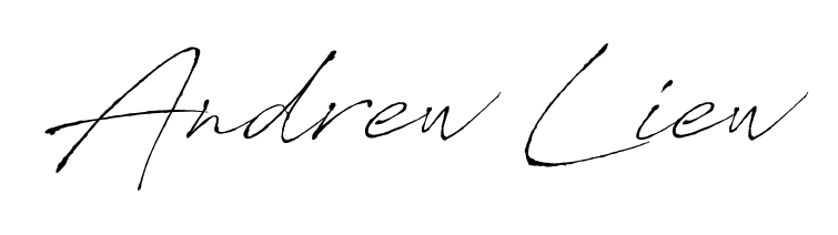 Make your name Andrew Liew memorable on every contract using Antro_Vectra autograph style. Instant transparent background export available. Andrew Liew signature style 6 images and pictures png