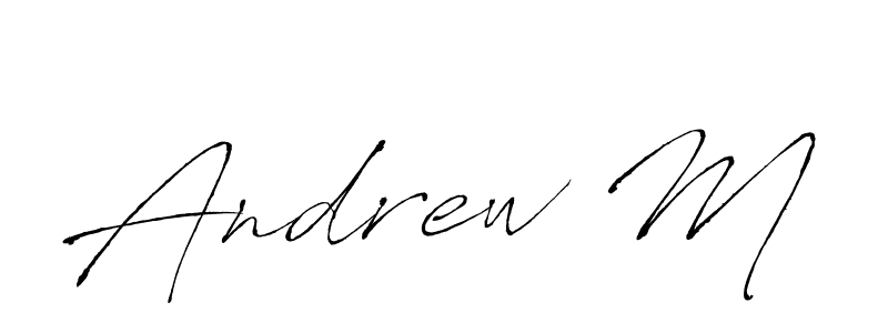 Also we have Andrew M name is the best signature style. Create professional handwritten signature collection using Antro_Vectra autograph style. Andrew M signature style 6 images and pictures png