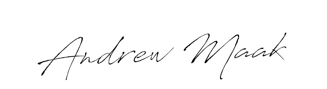 How to make Andrew Maak signature? Antro_Vectra is a professional autograph style. Create handwritten signature for Andrew Maak name. Andrew Maak signature style 6 images and pictures png