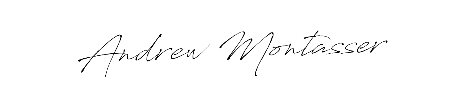 How to make Andrew Montasser name signature. Use Antro_Vectra style for creating short signs online. This is the latest handwritten sign. Andrew Montasser signature style 6 images and pictures png