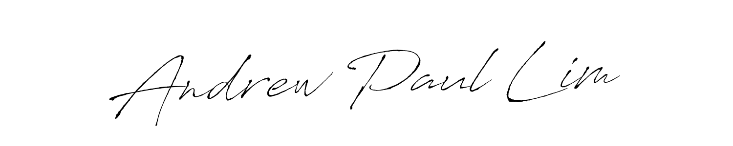 How to make Andrew Paul Lim name signature. Use Antro_Vectra style for creating short signs online. This is the latest handwritten sign. Andrew Paul Lim signature style 6 images and pictures png