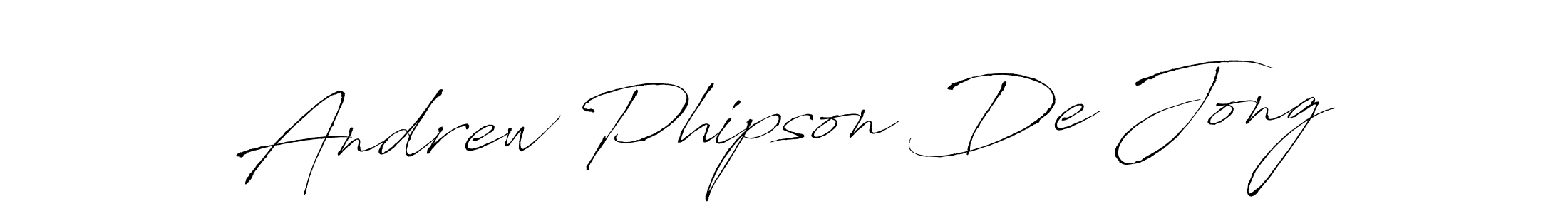 Make a beautiful signature design for name Andrew Phipson De Jong. With this signature (Antro_Vectra) style, you can create a handwritten signature for free. Andrew Phipson De Jong signature style 6 images and pictures png