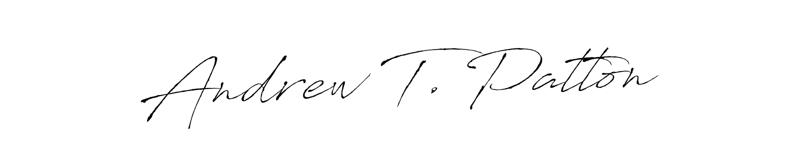 Andrew T. Patton stylish signature style. Best Handwritten Sign (Antro_Vectra) for my name. Handwritten Signature Collection Ideas for my name Andrew T. Patton. Andrew T. Patton signature style 6 images and pictures png