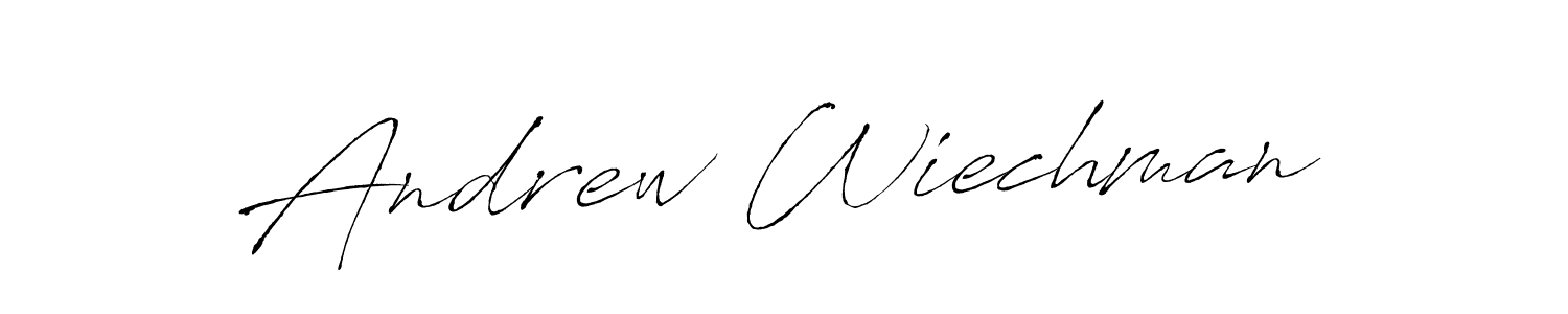 Andrew Wiechman stylish signature style. Best Handwritten Sign (Antro_Vectra) for my name. Handwritten Signature Collection Ideas for my name Andrew Wiechman. Andrew Wiechman signature style 6 images and pictures png