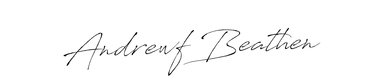 Make a beautiful signature design for name Andrewf Beathen. With this signature (Antro_Vectra) style, you can create a handwritten signature for free. Andrewf Beathen signature style 6 images and pictures png