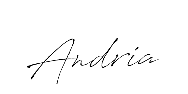 Create a beautiful signature design for name Andria. With this signature (Antro_Vectra) fonts, you can make a handwritten signature for free. Andria signature style 6 images and pictures png