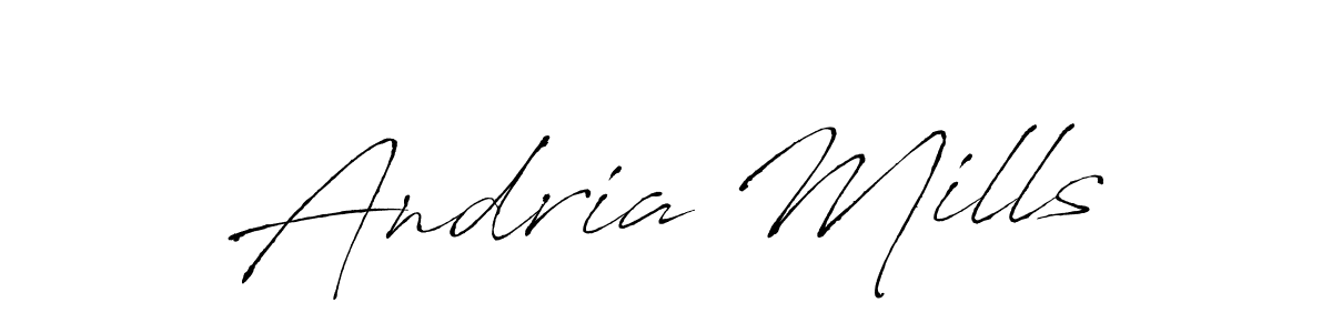 Similarly Antro_Vectra is the best handwritten signature design. Signature creator online .You can use it as an online autograph creator for name Andria Mills. Andria Mills signature style 6 images and pictures png
