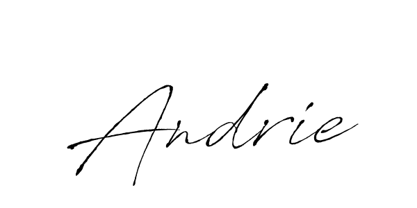 How to make Andrie name signature. Use Antro_Vectra style for creating short signs online. This is the latest handwritten sign. Andrie signature style 6 images and pictures png