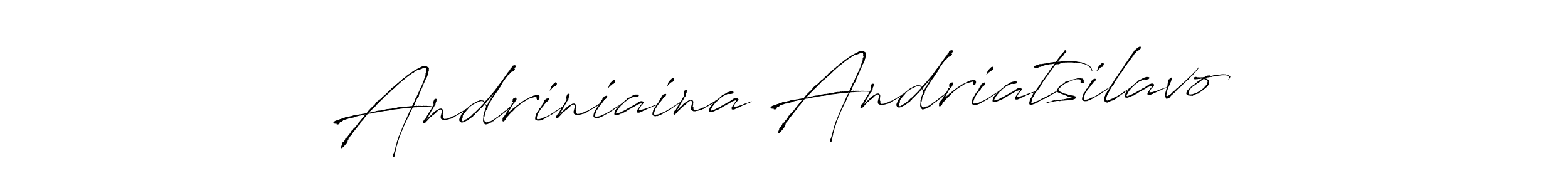 Design your own signature with our free online signature maker. With this signature software, you can create a handwritten (Antro_Vectra) signature for name Andriniaina Andriatsilavo. Andriniaina Andriatsilavo signature style 6 images and pictures png